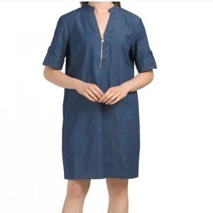 Nwot Anne klein sz 6 linen denim dress